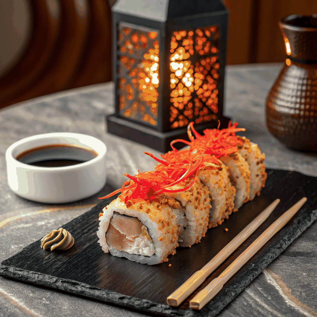Close-up of an innovative specialty roll
