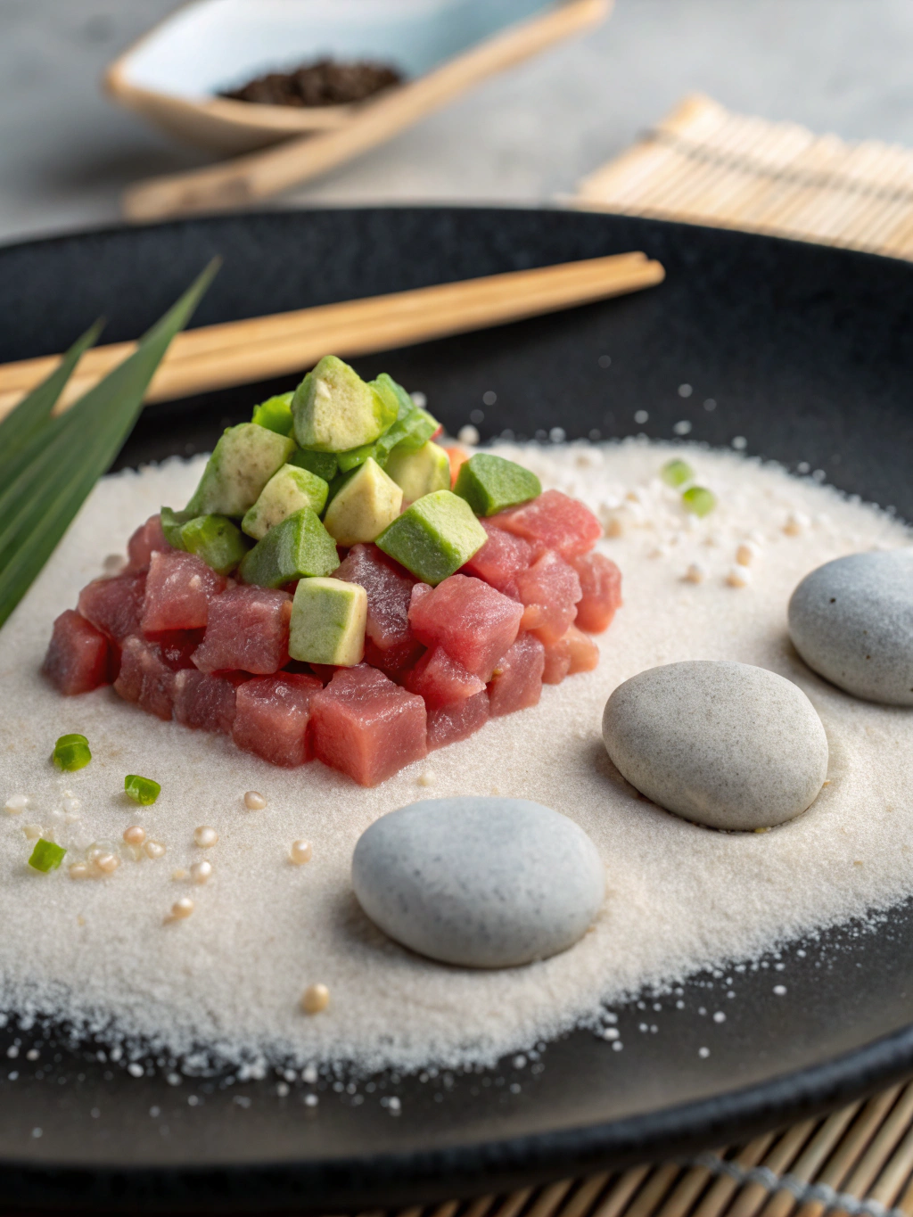 Close up of Zen Garden vegetable maki